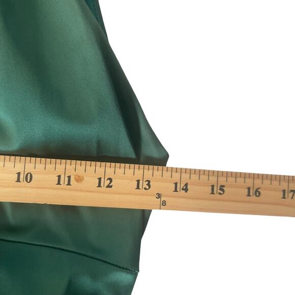 Cache Women's Size 2 XS Green Chain Neck Ruched Mermaid Formal Evening Dress - Picture 12 of 13